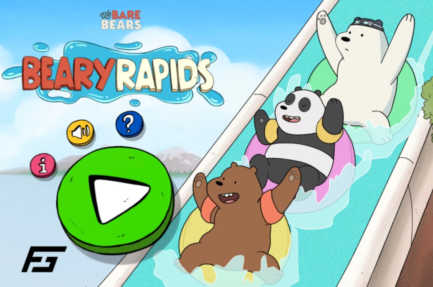 We Bare Bears Beary Rapids - Online Cartoon Network Water Slide Adventure: Mystic Realm Chronicles