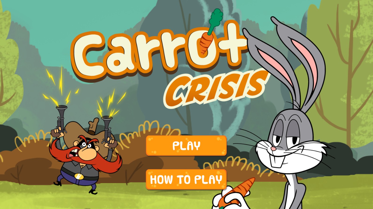 Sam Rabbit Game Carrot Crisis - Bugs Bunny and Yosemite Sam: Super Pro Elite Challenge ...