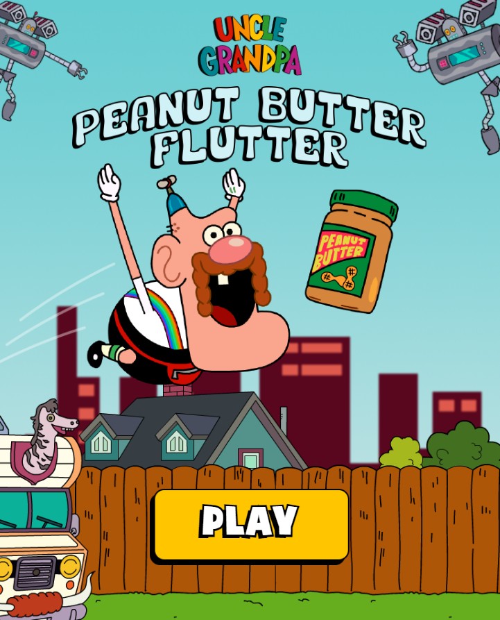 Uncle Grandpa Peanut Butter Flutter - Cartoon Network: Epic Journey Beyond — HTML5 Game License ...